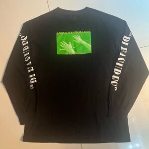 Pleasures “ Bond By Your Love “ Black Long Sleeve Shirt Sz. Large